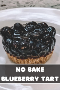 No Bake Blueberry Tart