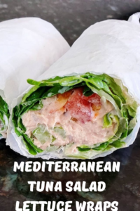 Mediterranean Tuna Salad Lettuce Wraps