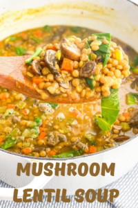 Mushroom Lentil Soup