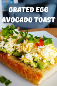 Grated Egg Avocado Toast