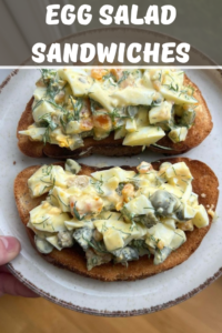 Egg salad sandwiches