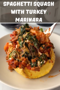 Spaghetti Squash with Turkey Marinara
