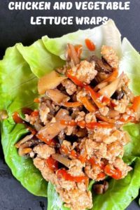 Chicken and Vegetable Lettuce Wraps