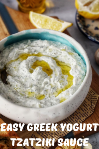 Easy Greek Yogurt Tzatziki Sauce