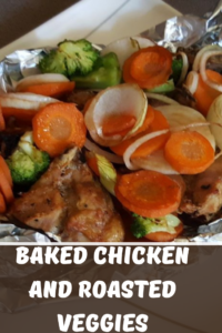 Baked Chicken And roasted veggies
