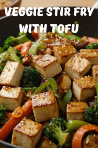 Veggie stir fry with tofu
