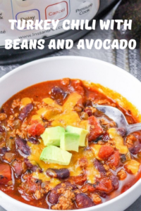 Turkey Chili with Beans and Avocado