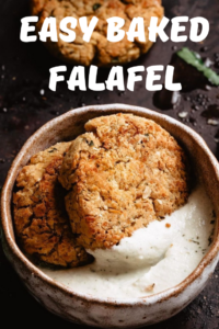 Easy baked falafel 