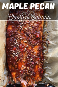 Maple Pecan Crusted Salmon