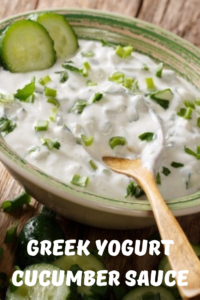 Greek Yogurt Cucumber Sauce 