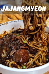 Jajangmyeon (Korean Black Bean Noodles)