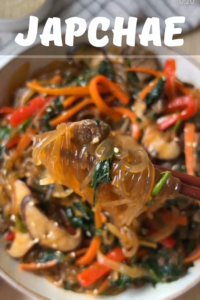 Japchae (Sweet Potato Noodle Stir-Fry)