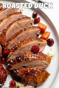 Roasted Duck with Cherry Sauce