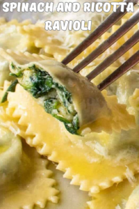 Spinach and Ricotta Ravioli with Sage Butter Sauce