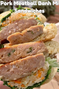 Pork Meatball Banh Mi Sandwiches