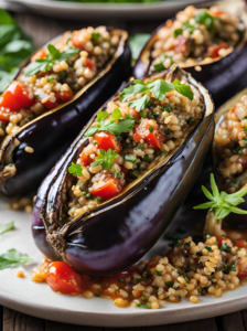 Mediterranean Stuffed Eggplant