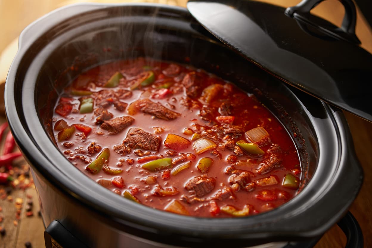 Classic Slow Cooker Beef Chili