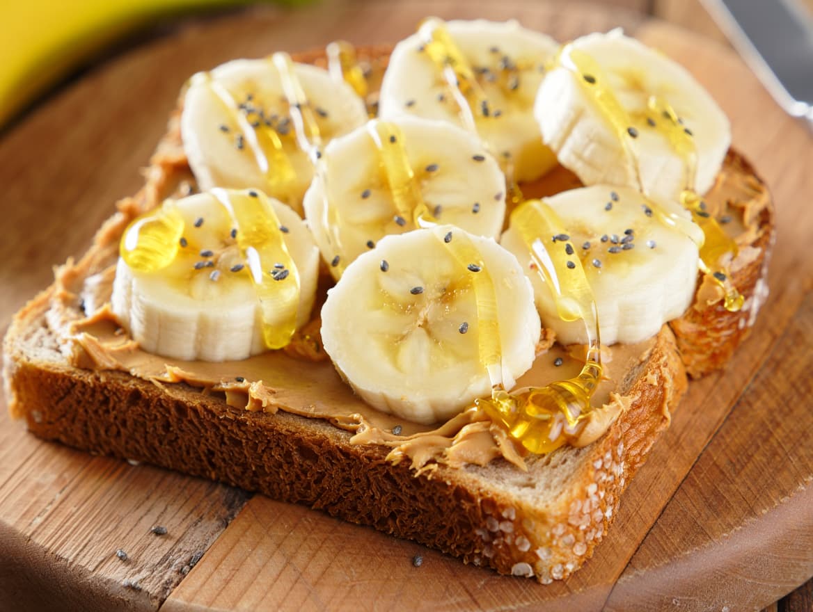 Honey Peanut Butter Banana Toast