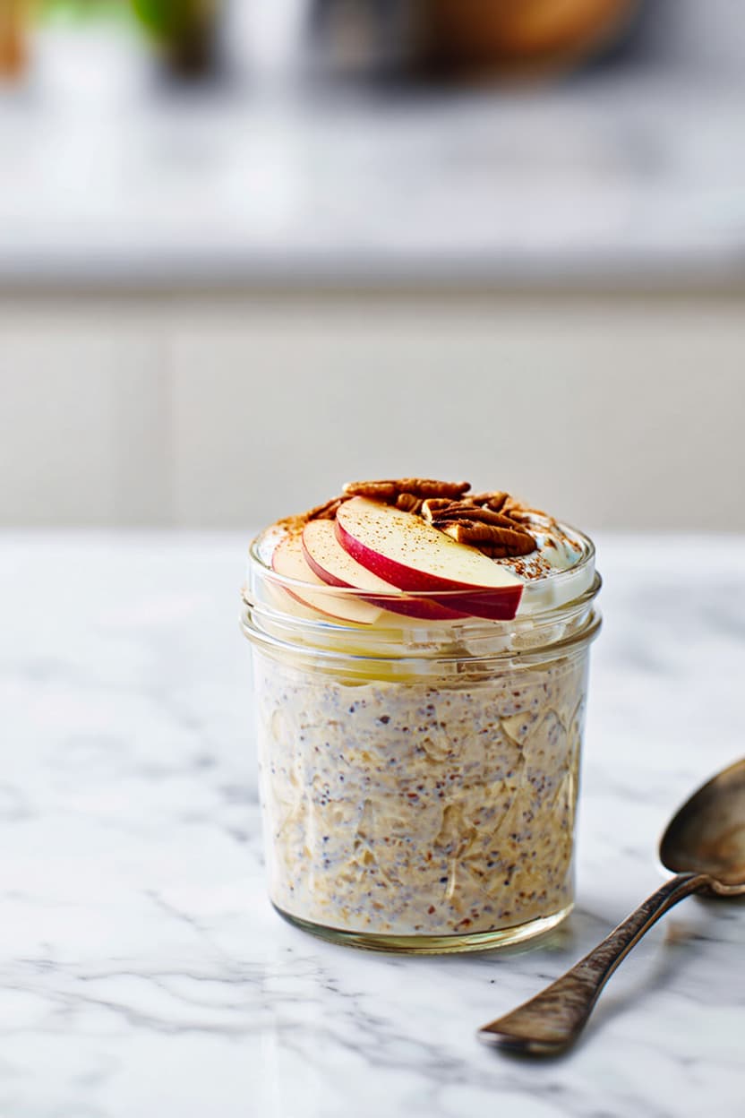 Healthy Apple Cinnamon Overnight Oats