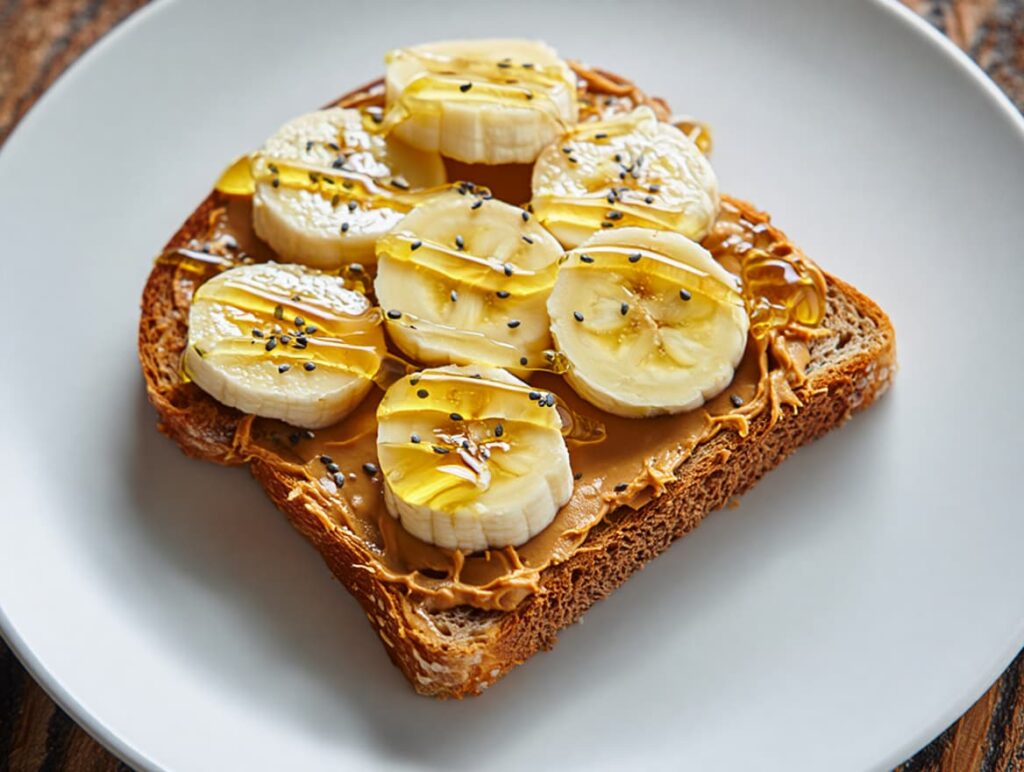 Honey Peanut Butter Banana Toast