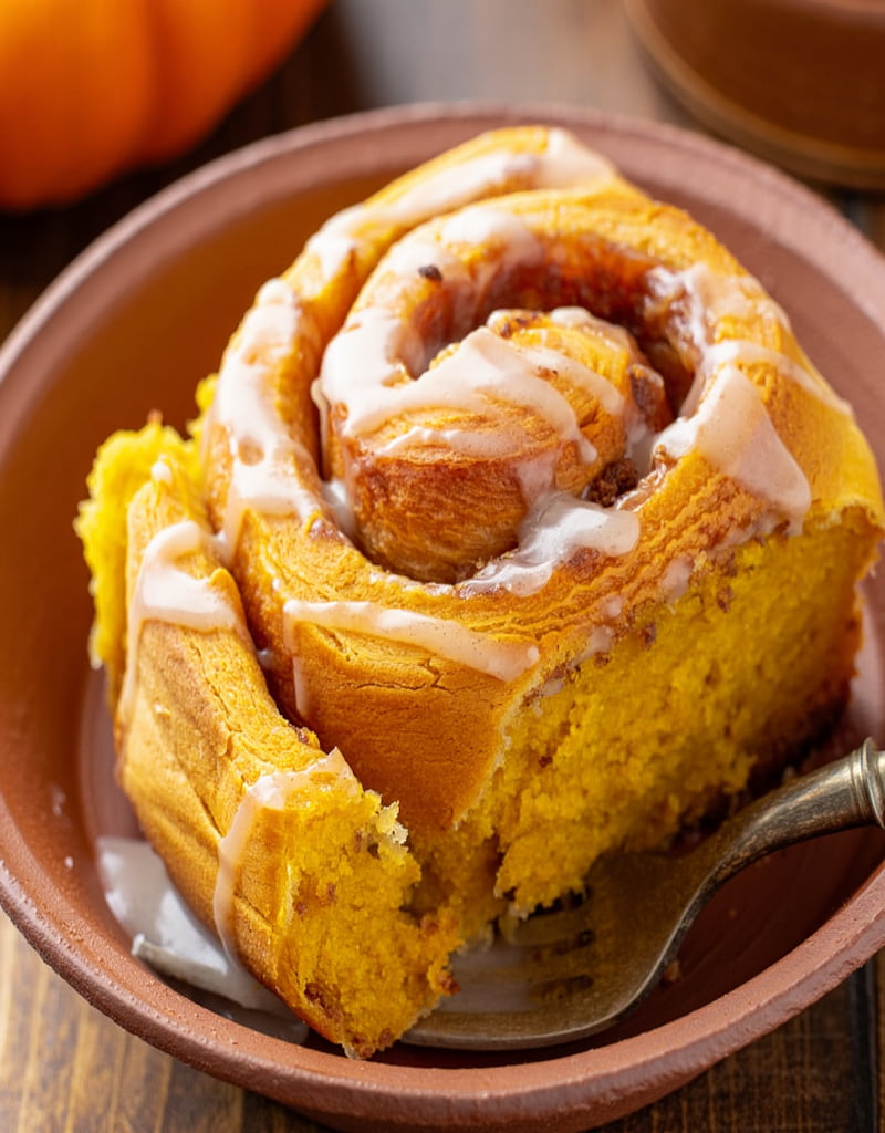 Easy Homemade Pumpkin Cinnamon Rolls