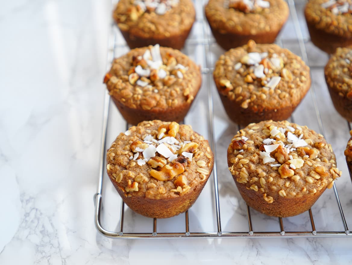 Healthy Banana Protein Muffins