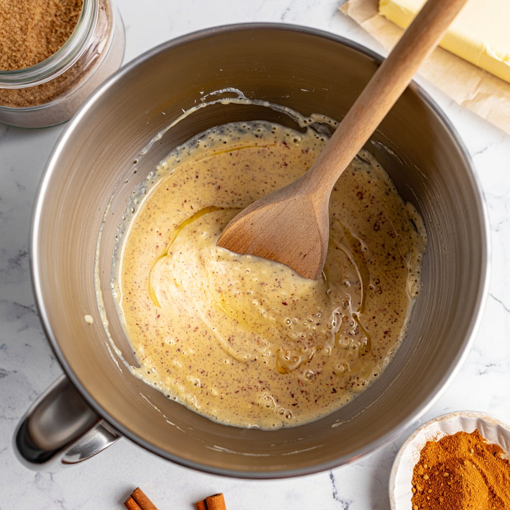Prepare the Filling Of Easy Homemade Pumpkin Cinnamon Rolls