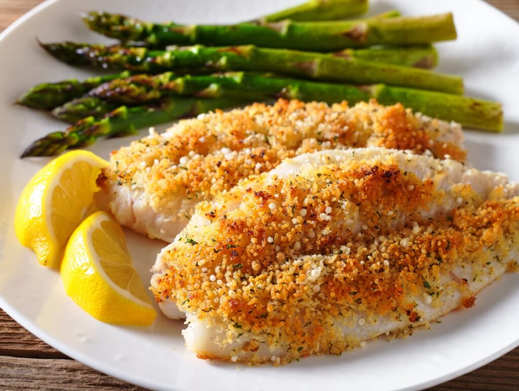 Baked Parmesan Crusted Tilapia