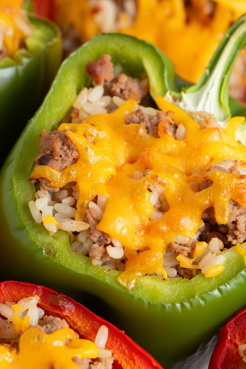 Ground Pork Stuffed Bell Peppers