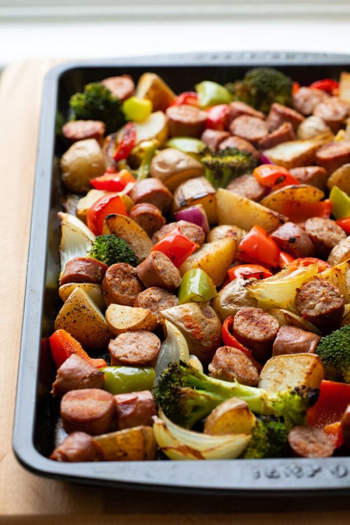 Sheet Pan Sausage and Vegetables