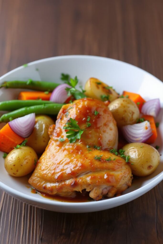 Sheet Pan Honey Garlic Chicken and Vegetables