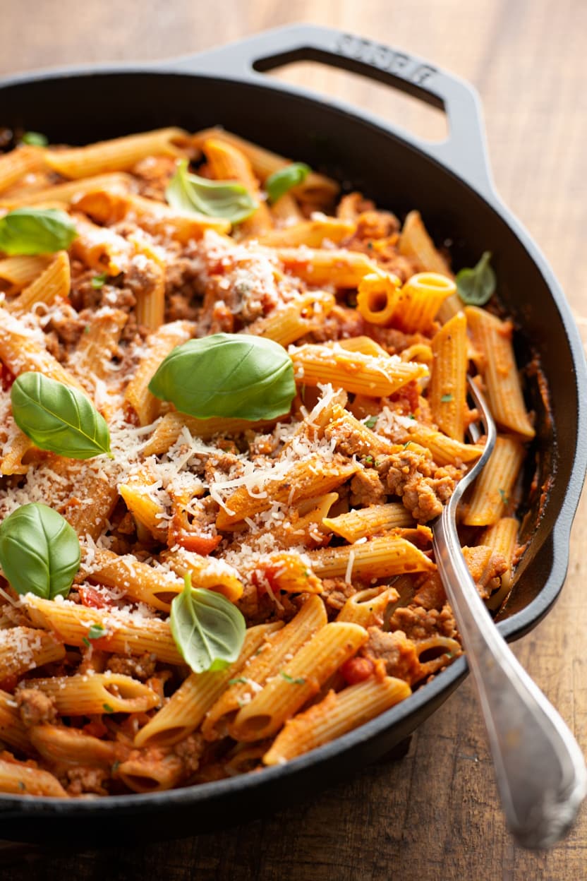One-Pot Ground Pork Pasta