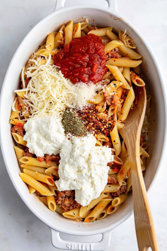 Sausage and Spinach Pasta Bake