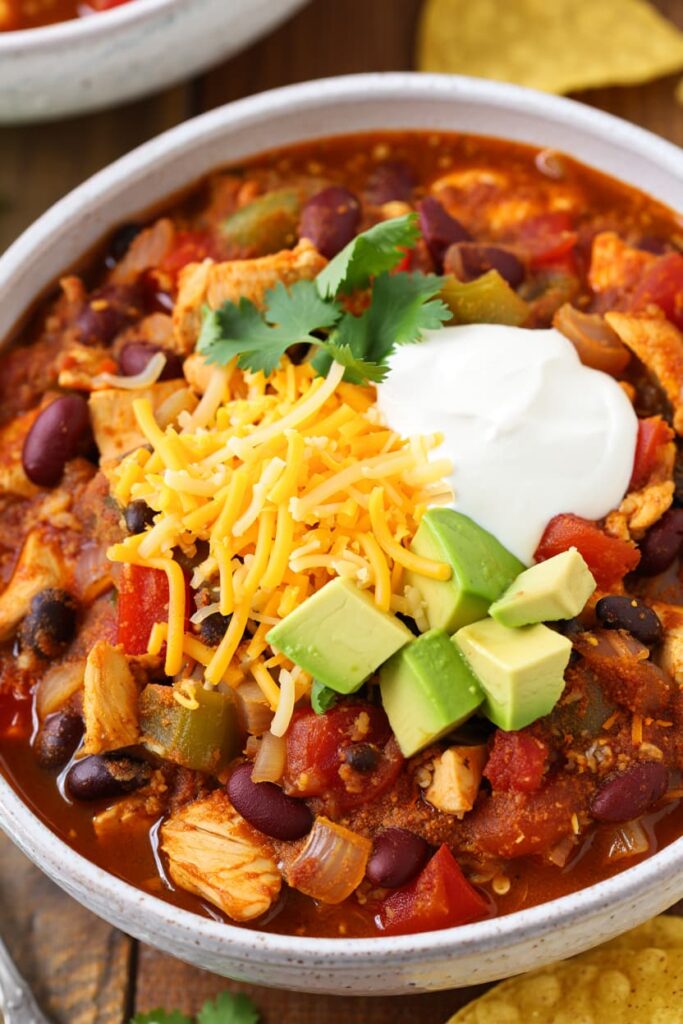 Slow Cooker Chicken Chili