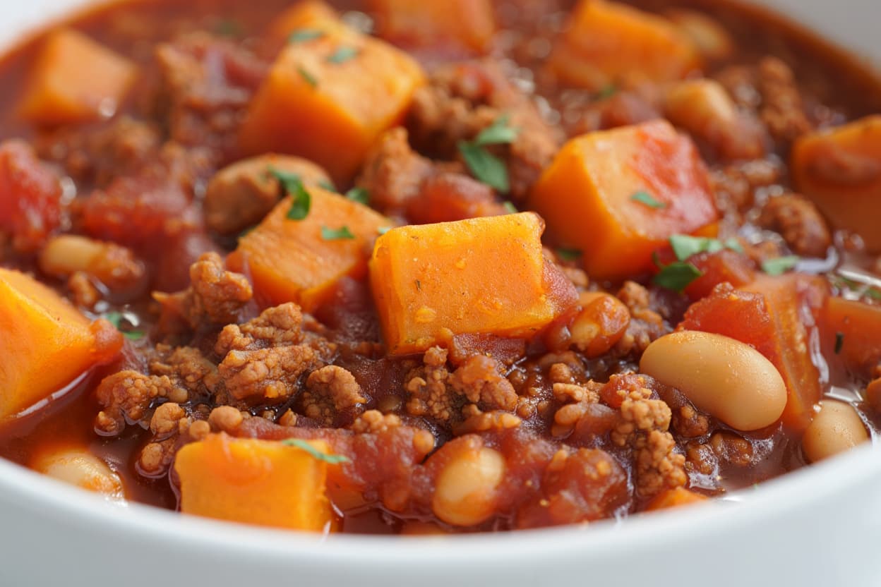 Turkey Chili with Sweet Potatoes