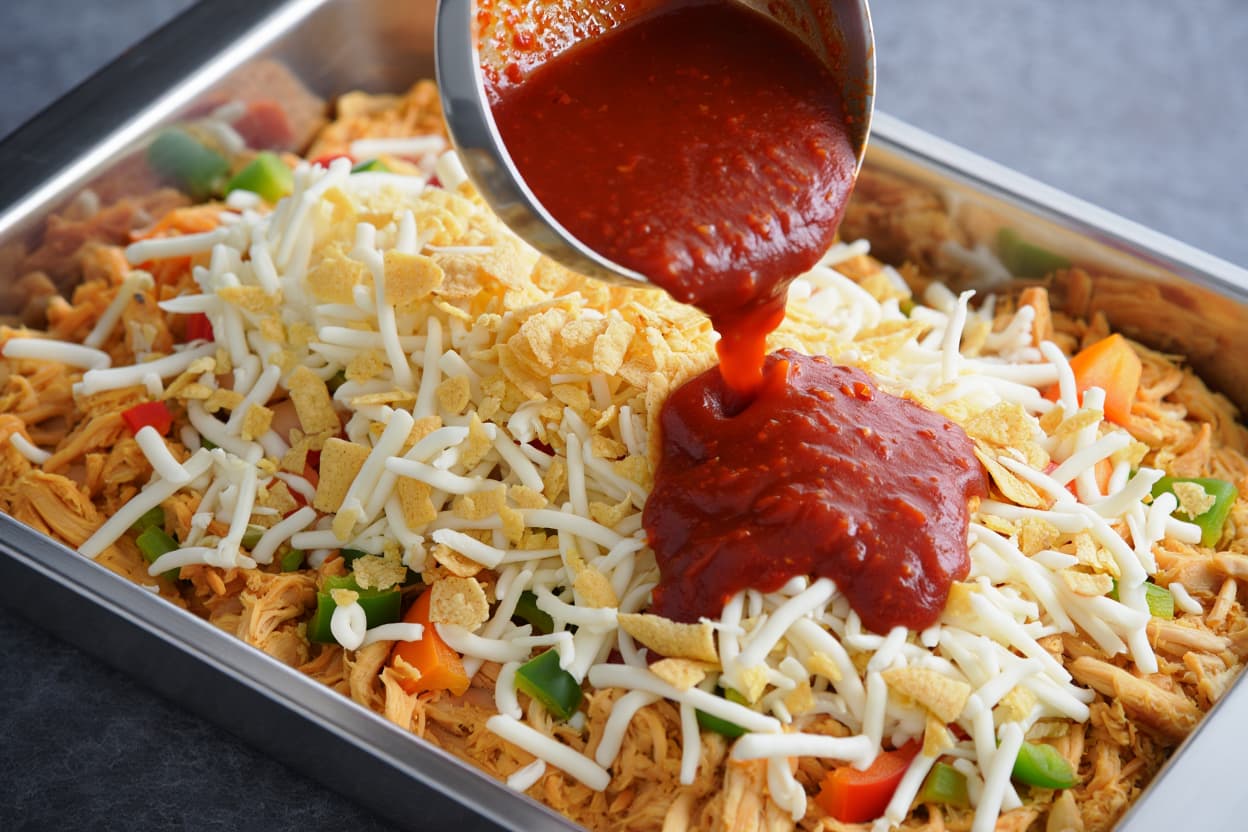 Ground Chicken Enchilada Skillet