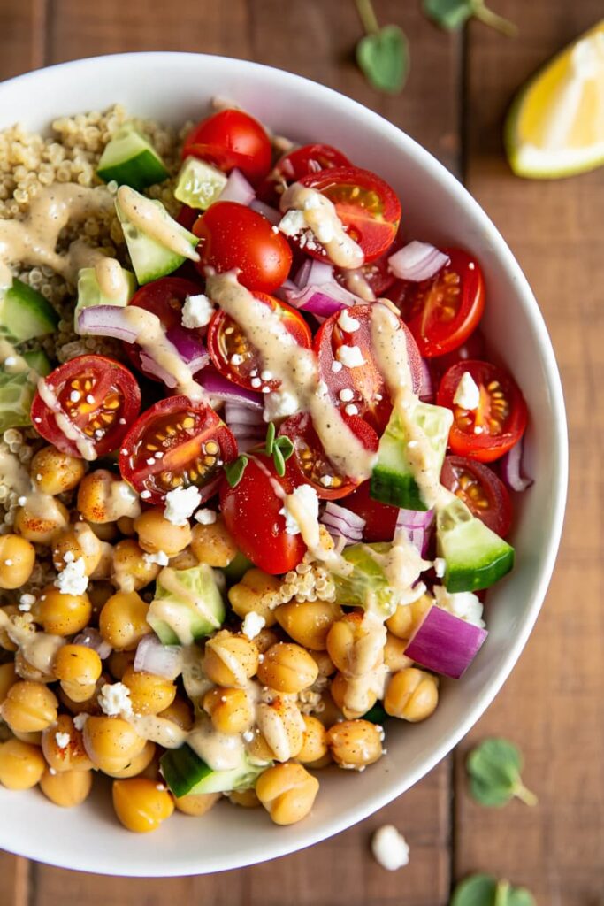 Mediterranean Chickpea Bowls