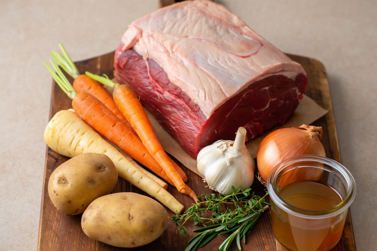 Slow Cooker Pot Roast with Root Vegetables