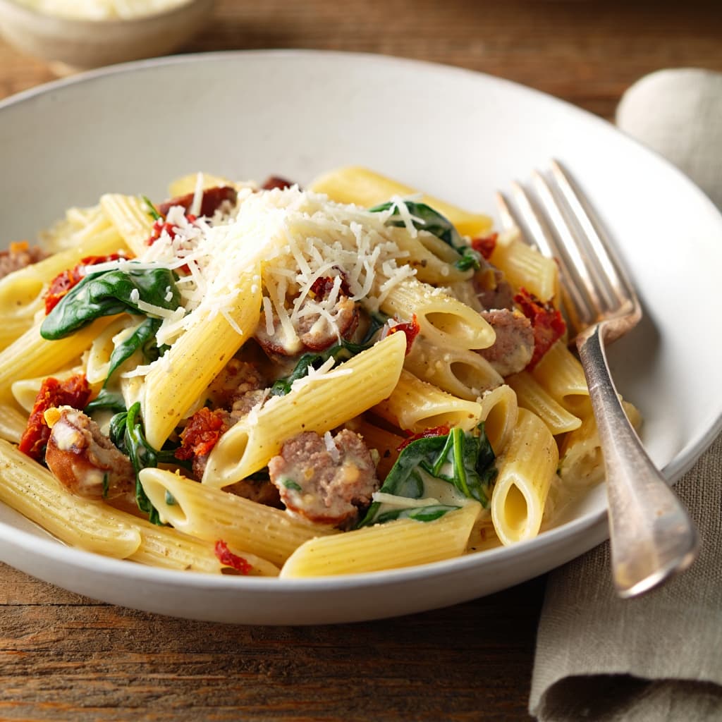 Creamy Tuscan Sausage Pasta