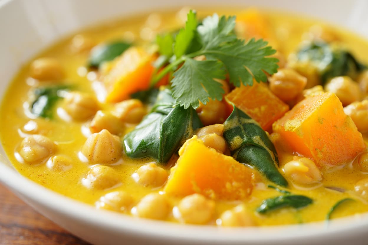 Coconut Curry Chickpea Bowls