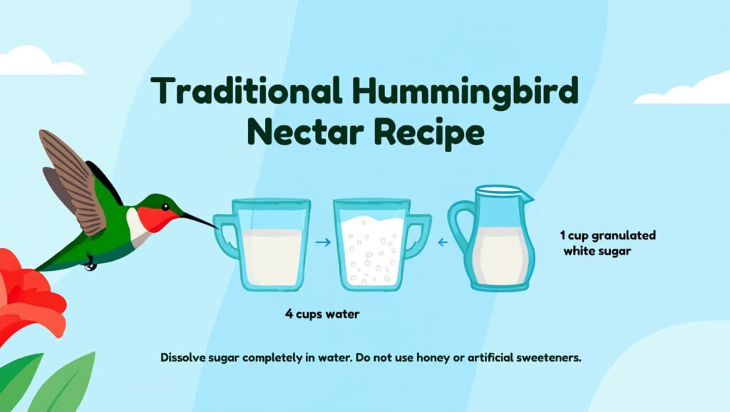 Traditional hummingbird food recipe&nbsp;