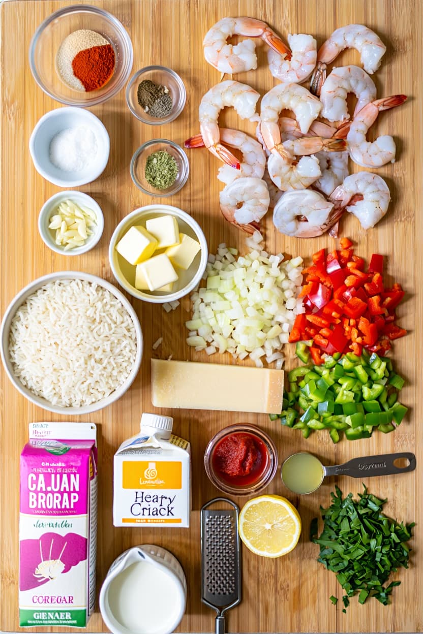 Creamy Cajun Shrimp and Rice