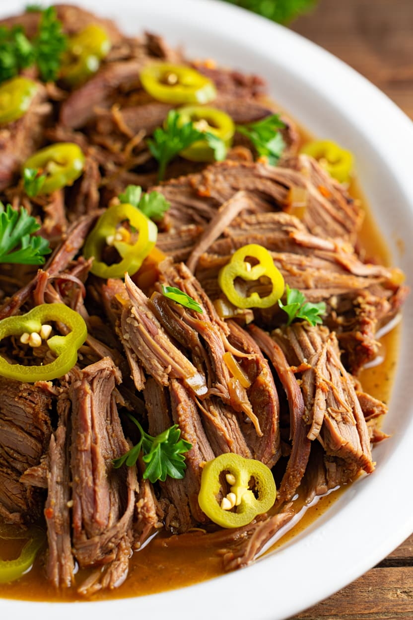 Healthy Crockpot Mississippi Pot Roast Recipe