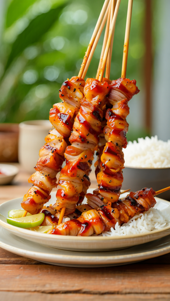 Pork Barbecue Skewers