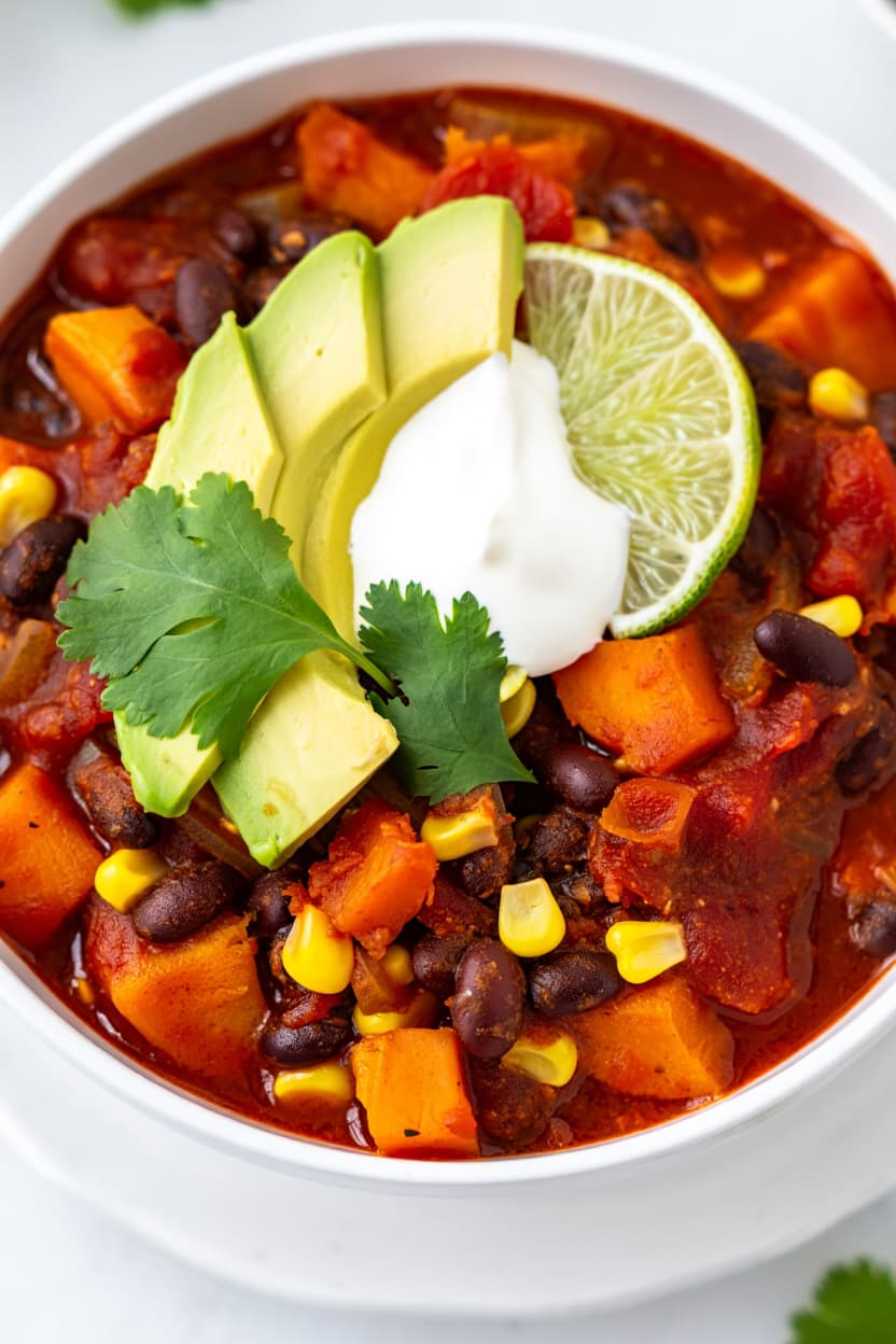 Black Bean and Sweet Potato Chili