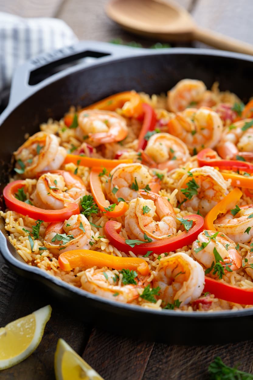 Creamy Cajun Shrimp and Rice