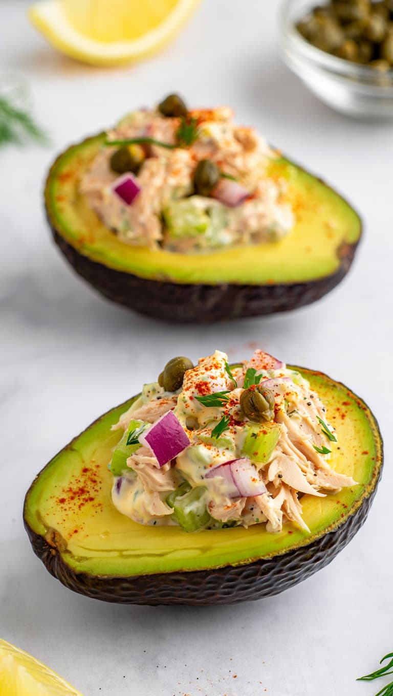 Tuna Salad Stuffed Avocado