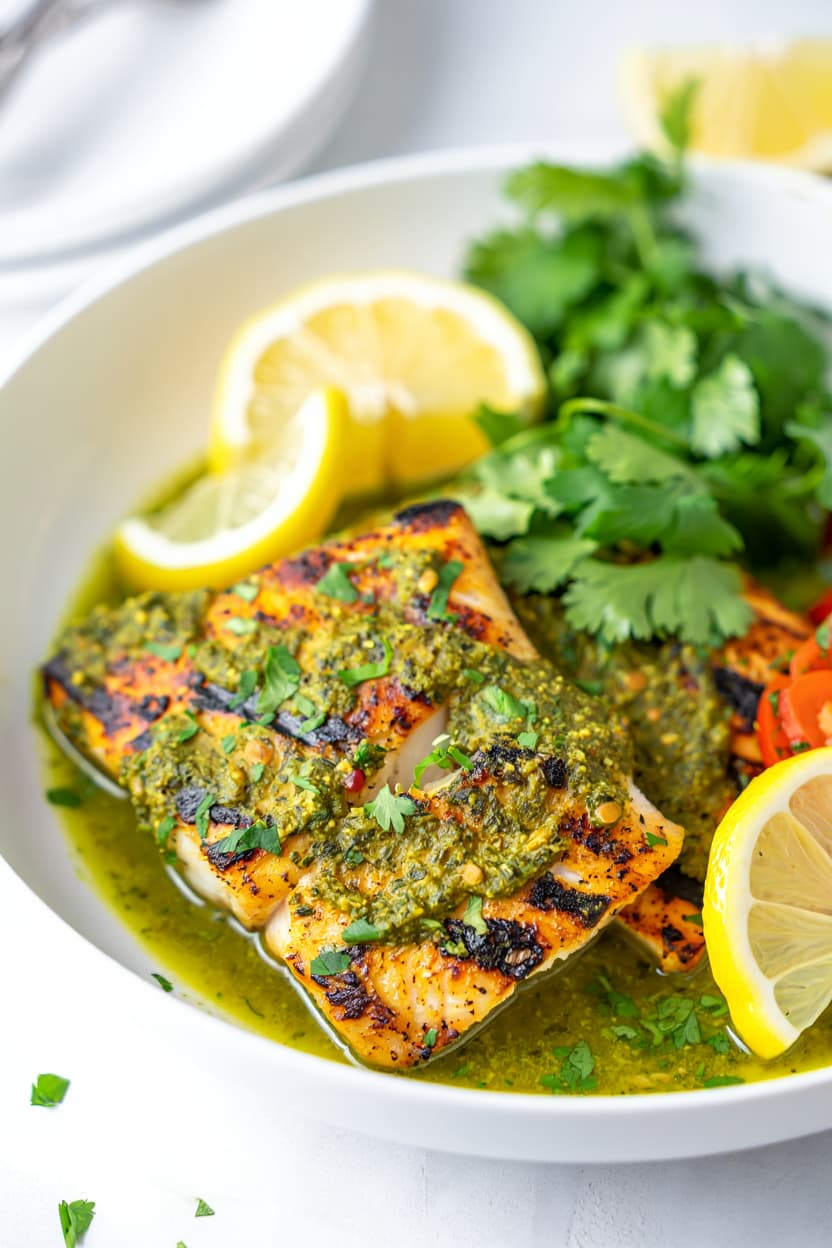 Moroccan Grilled Fish with Chermoula