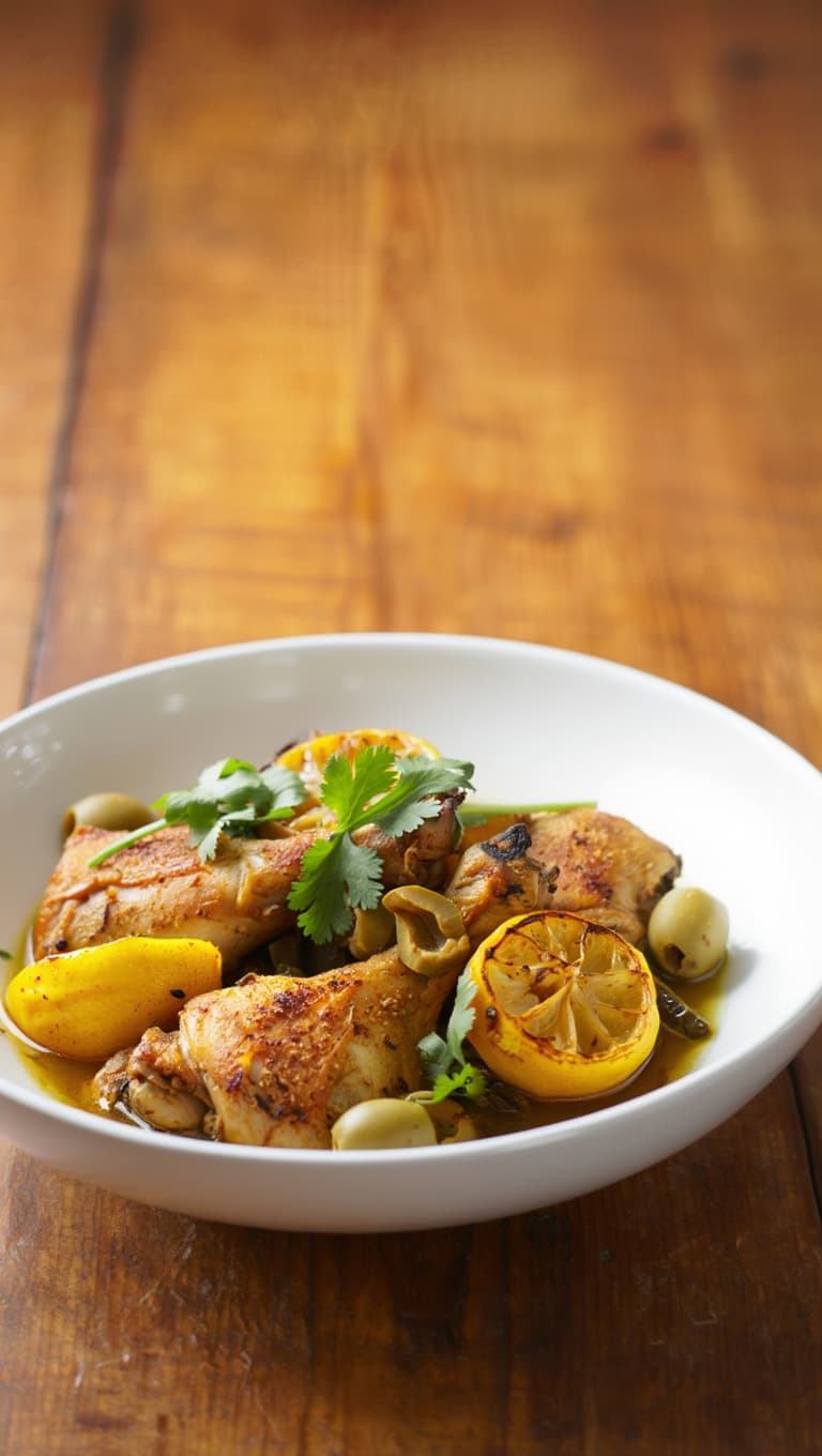 Chicken Tagine with Preserved Lemons and Olives