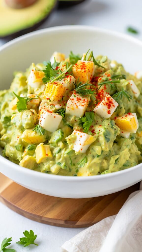 Healthy Homemade Avocado Egg Salad